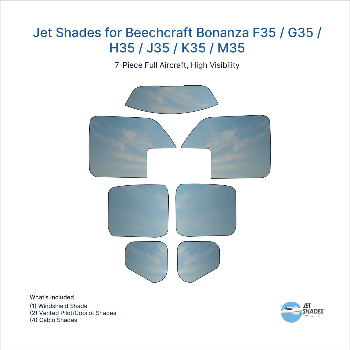 Jet Shades for Beechcraft Bonanza F35 / G35 / H35 / J35 / K35 / M35