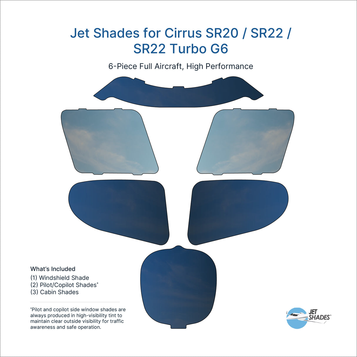Jet Shades for Cirrus SR20 / SR22 / SR22 Turbo G6