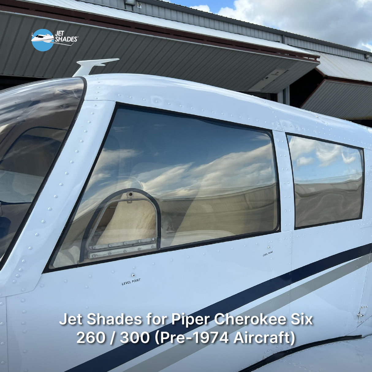 Jet Shades for Piper Cherokee Six 260 / 300 (Pre-1974 Aircraft)