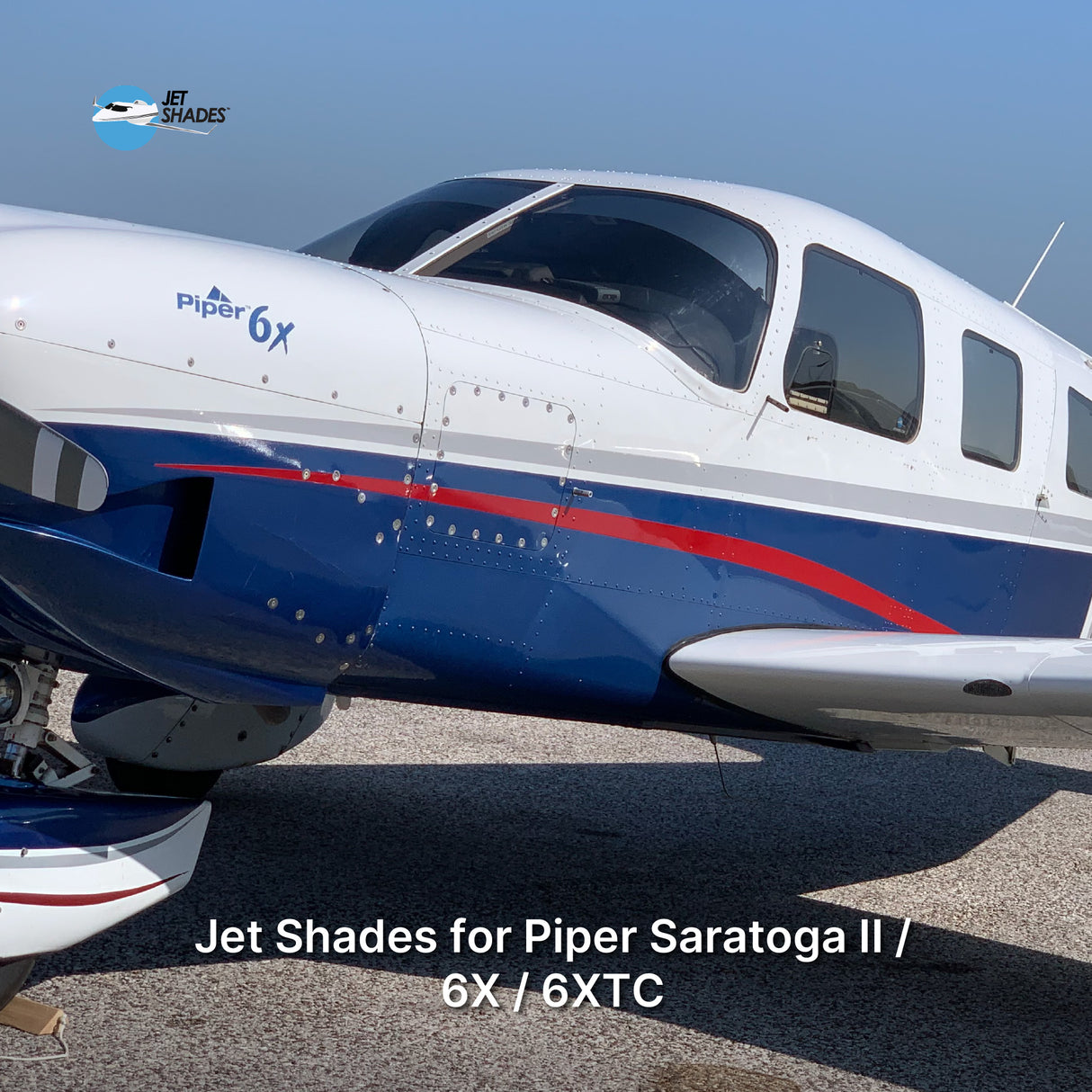 Jet Shades for Piper Saratoga II / 6X / 6XTC
