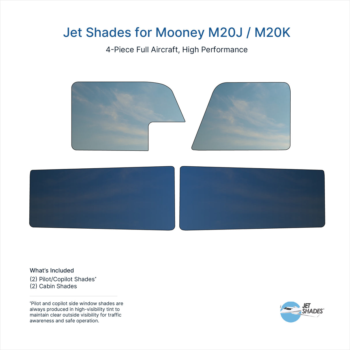 Jet Shades for Mooney M20J / M20K