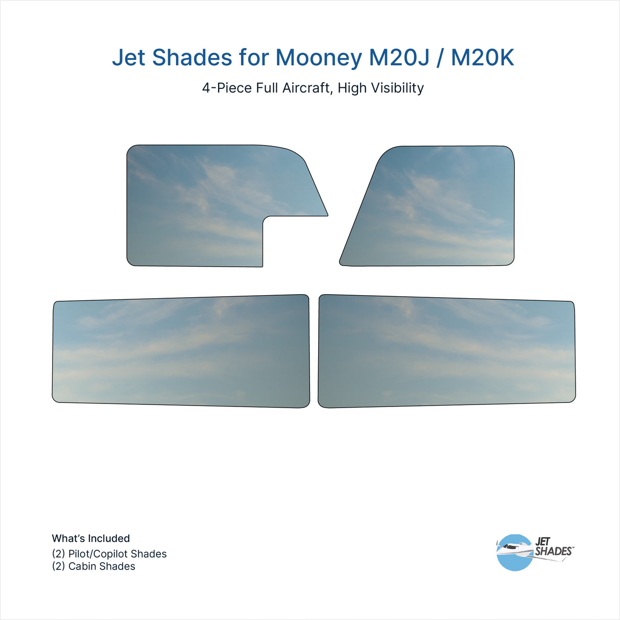 Jet Shades for Mooney M20J / M20K