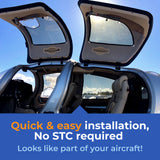 Jet Shades installed - Doors Open - Diamond DA62