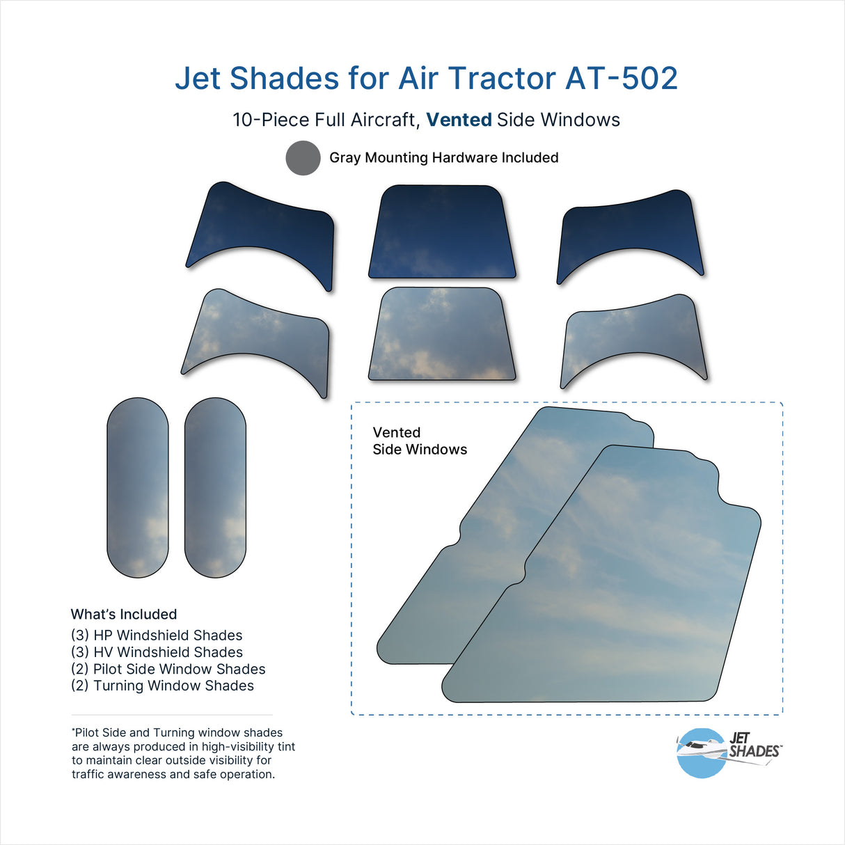 Jet Shades for Air Tractor AT-502