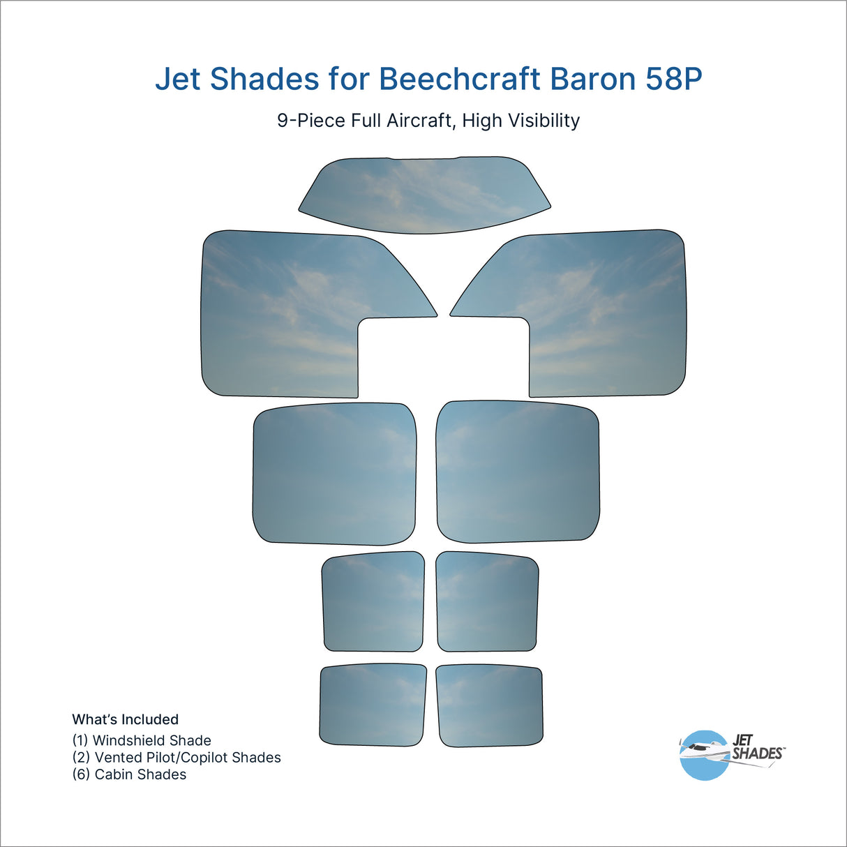 Jet Shades for Beechcraft Baron 58P