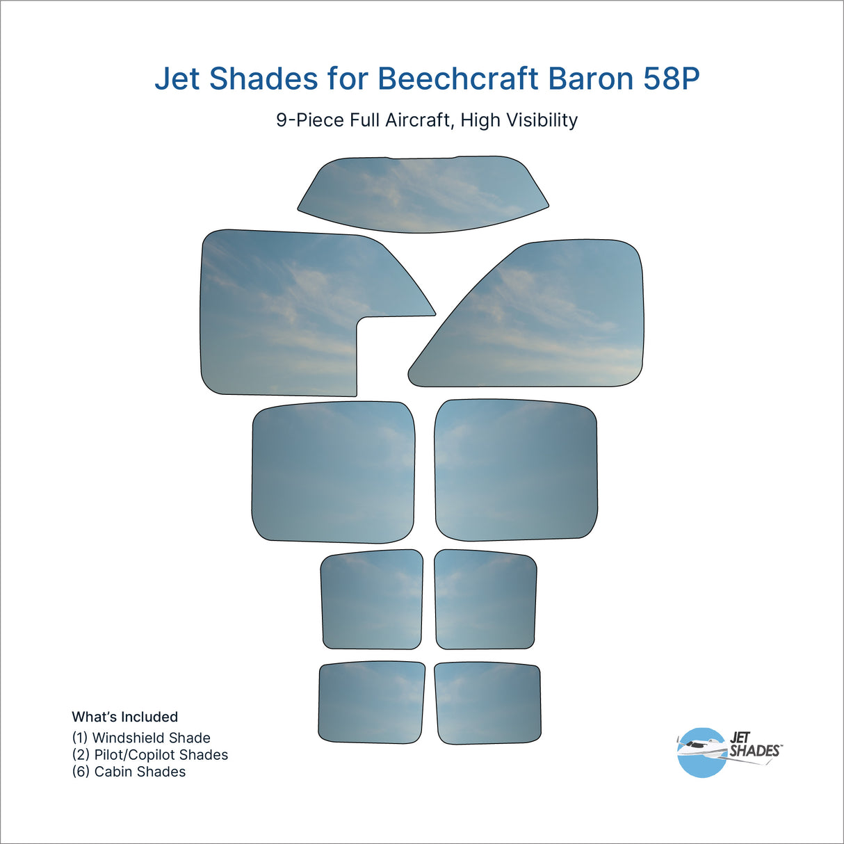 Jet Shades for Beechcraft Baron 58P