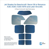 Jet Shades for Beechcraft Baron 58 or Bonanza A36 / B36 / G36 (1970 and Later Aircraft)