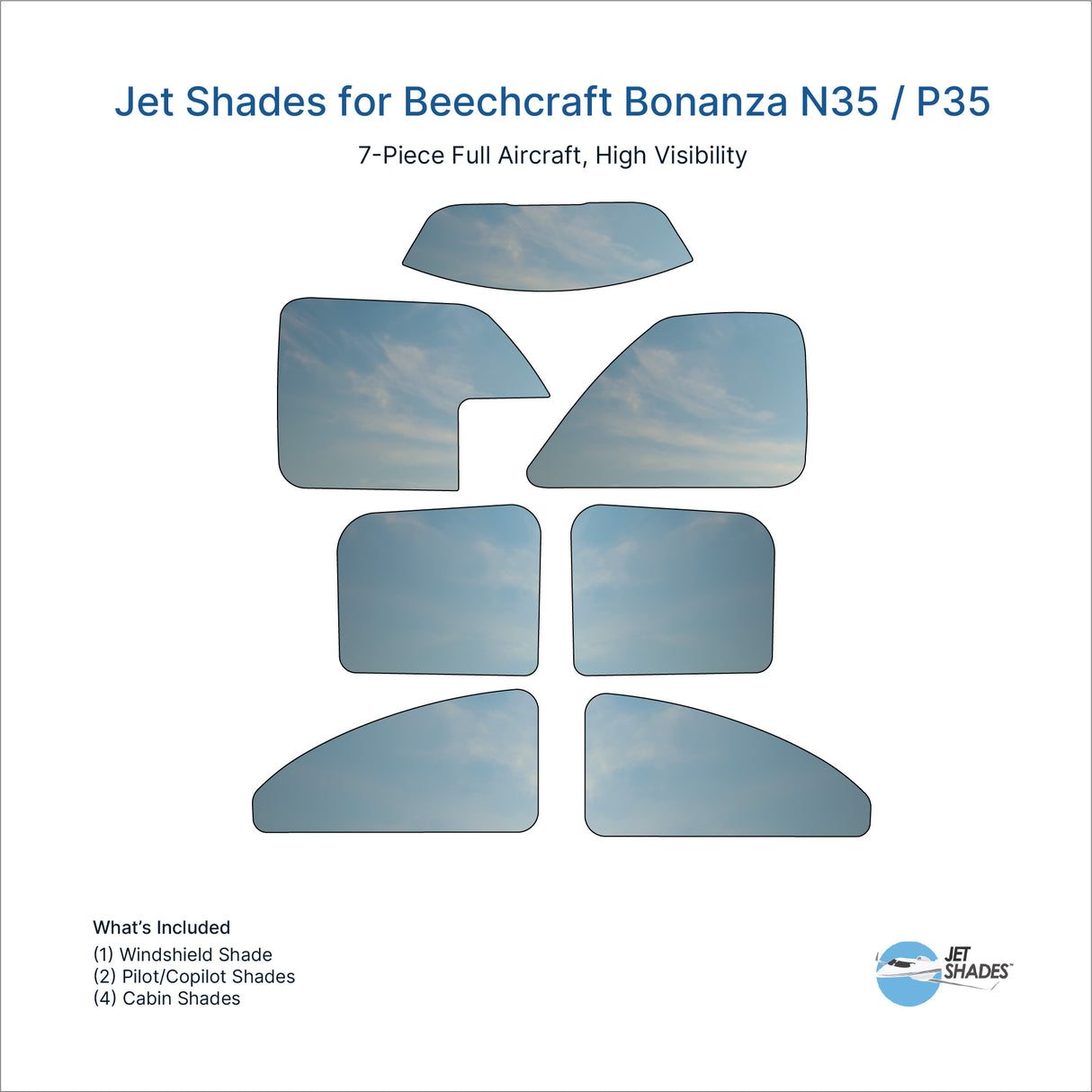 Jet Shades for Beechcraft Bonanza N35 / P35
