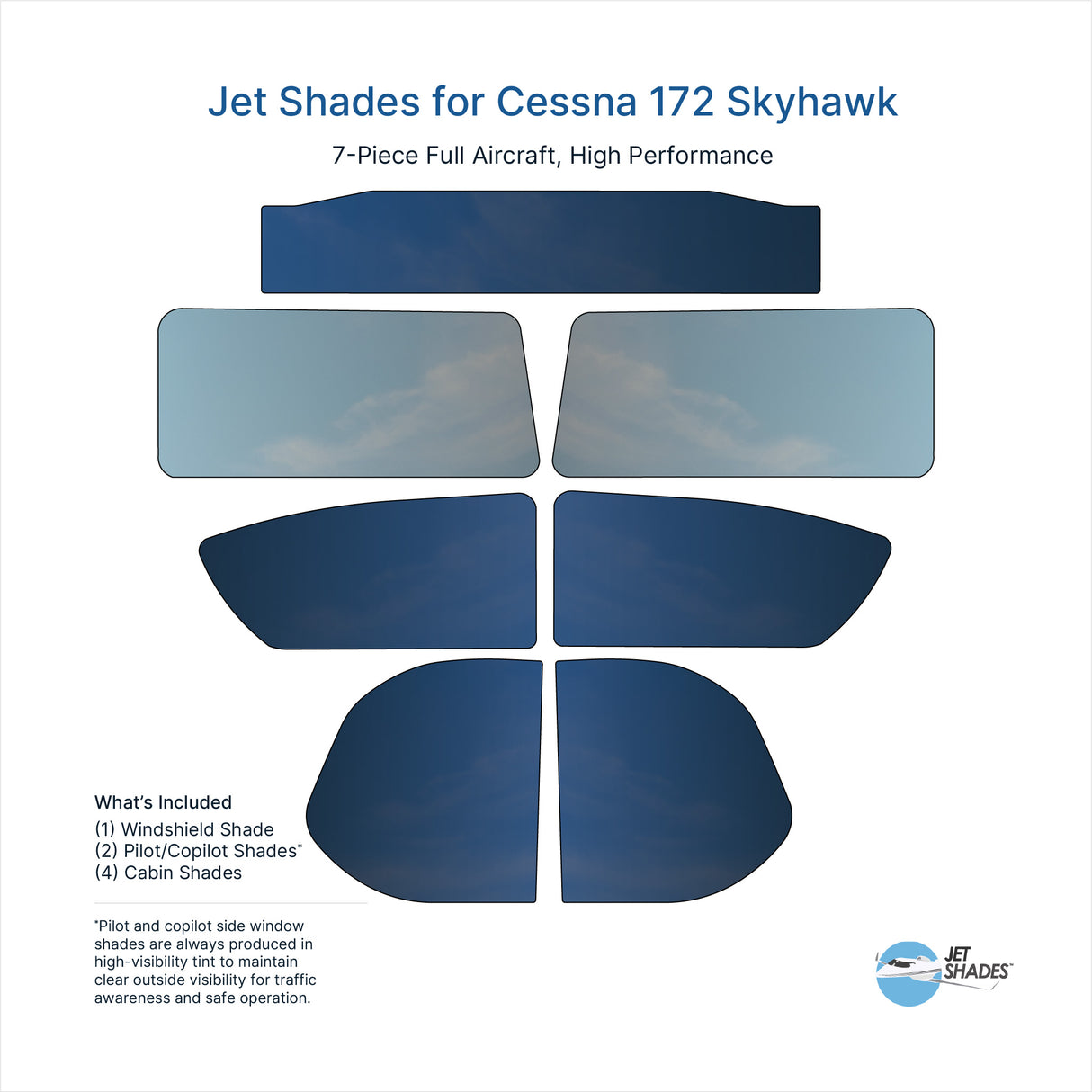 Jet Shades for Cessna 172 Skyhawk