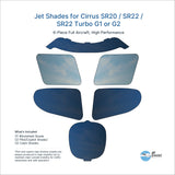 Jet Shades for Cirrus SR20 / SR22 / SR22 Turbo G1 or G2