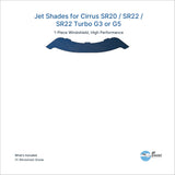 Jet Shades for Cirrus SR20 / SR22 / SR22 Turbo G3 or G5