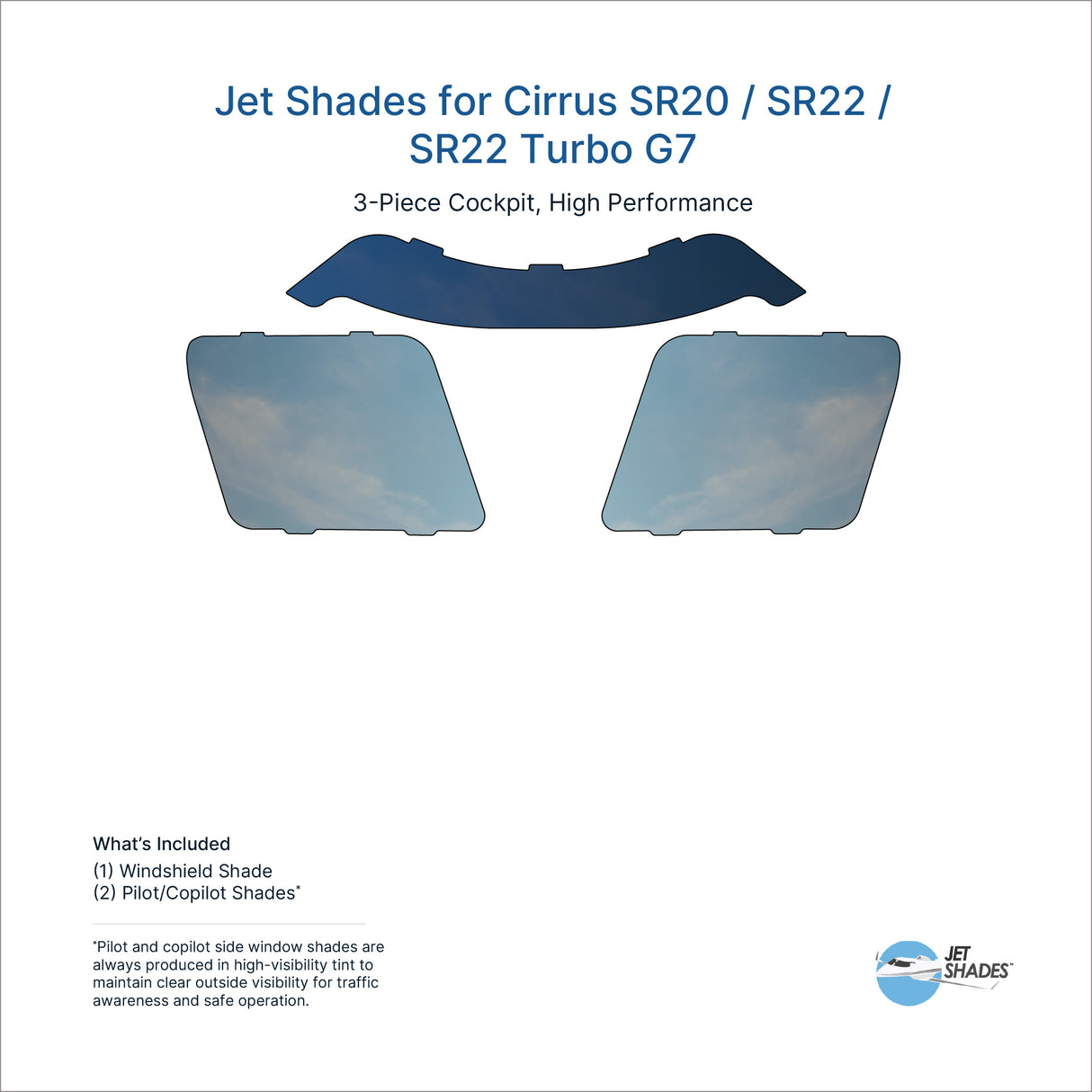 Jet Shades for Cirrus SR20 / SR22 / SR22 Turbo G7