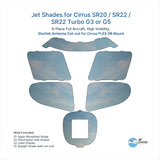 Jet Shades for Cirrus SR20 / SR22 / SR22 Turbo G3 or G5