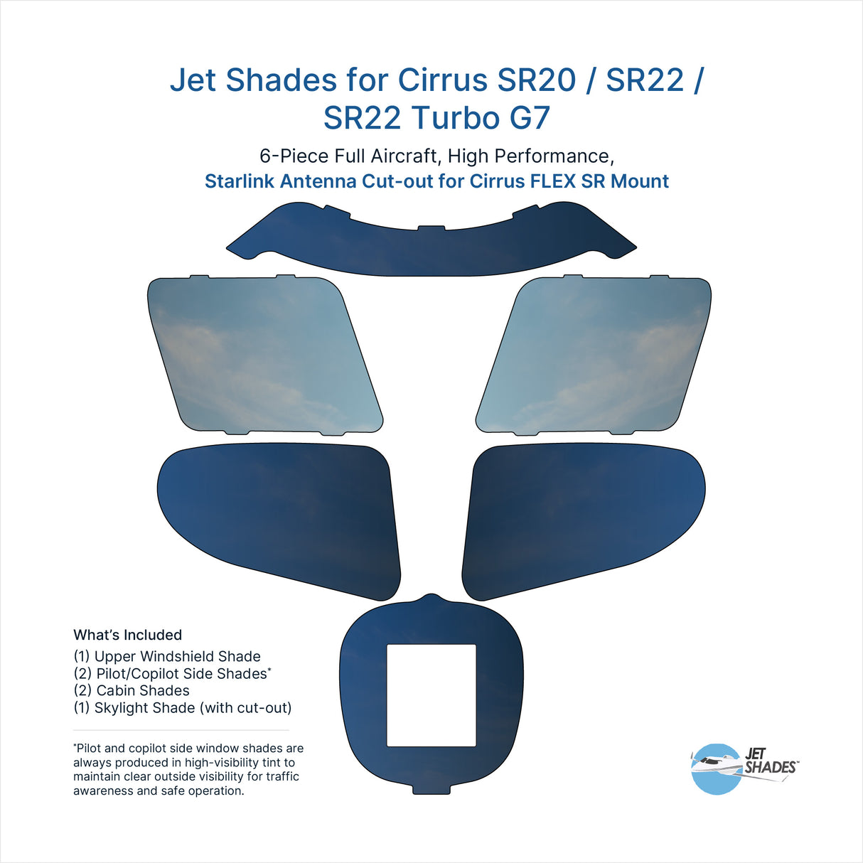 Jet Shades for Cirrus SR20 / SR22 / SR22 Turbo G7