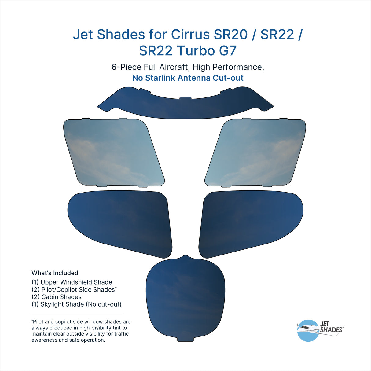 Jet Shades for Cirrus SR20 / SR22 / SR22 Turbo G7