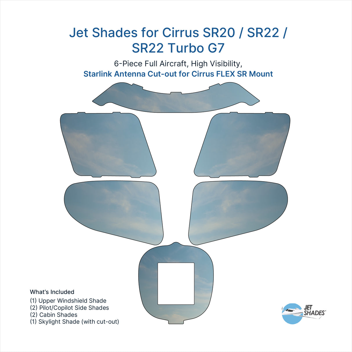Jet Shades for Cirrus SR20 / SR22 / SR22 Turbo G7
