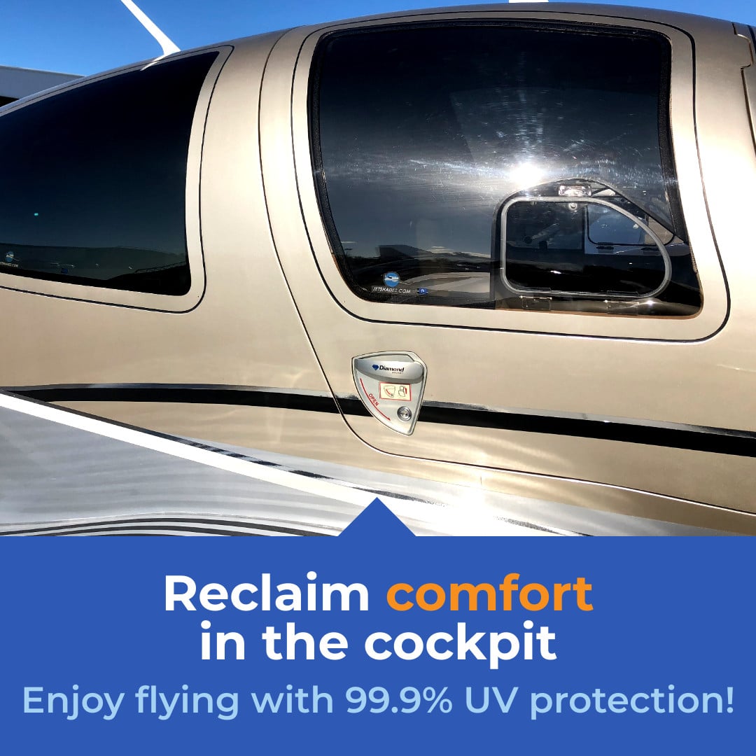 Diamond DA62 Exterior with Jet Shades installed