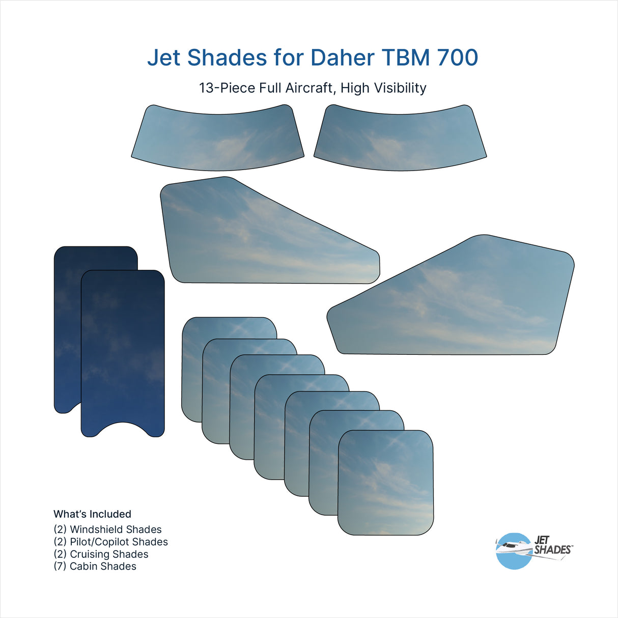 Jet Shades for Daher TBM 700