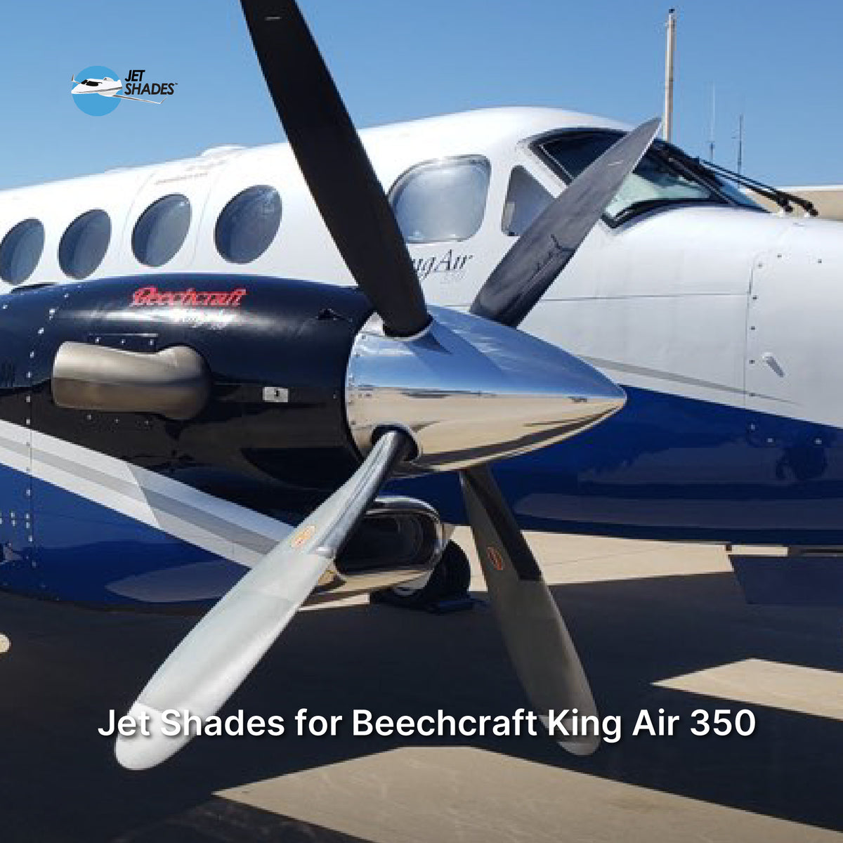 King Air 350 Sun Shades | Reduce Cockpit Heat | Jet Shades