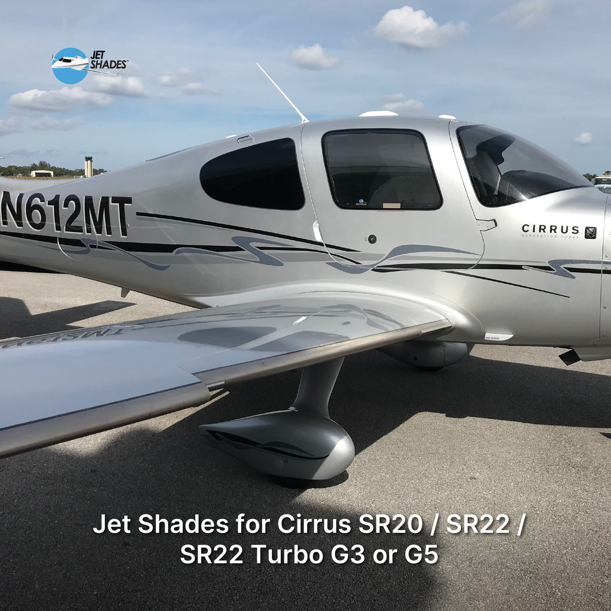 Jet Shades for Cirrus SR20 / SR22 / SR22 Turbo G3 or G5