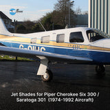 Jet Shades for Piper Cherokee Six 300 / Saratoga 301 (1974-1992)