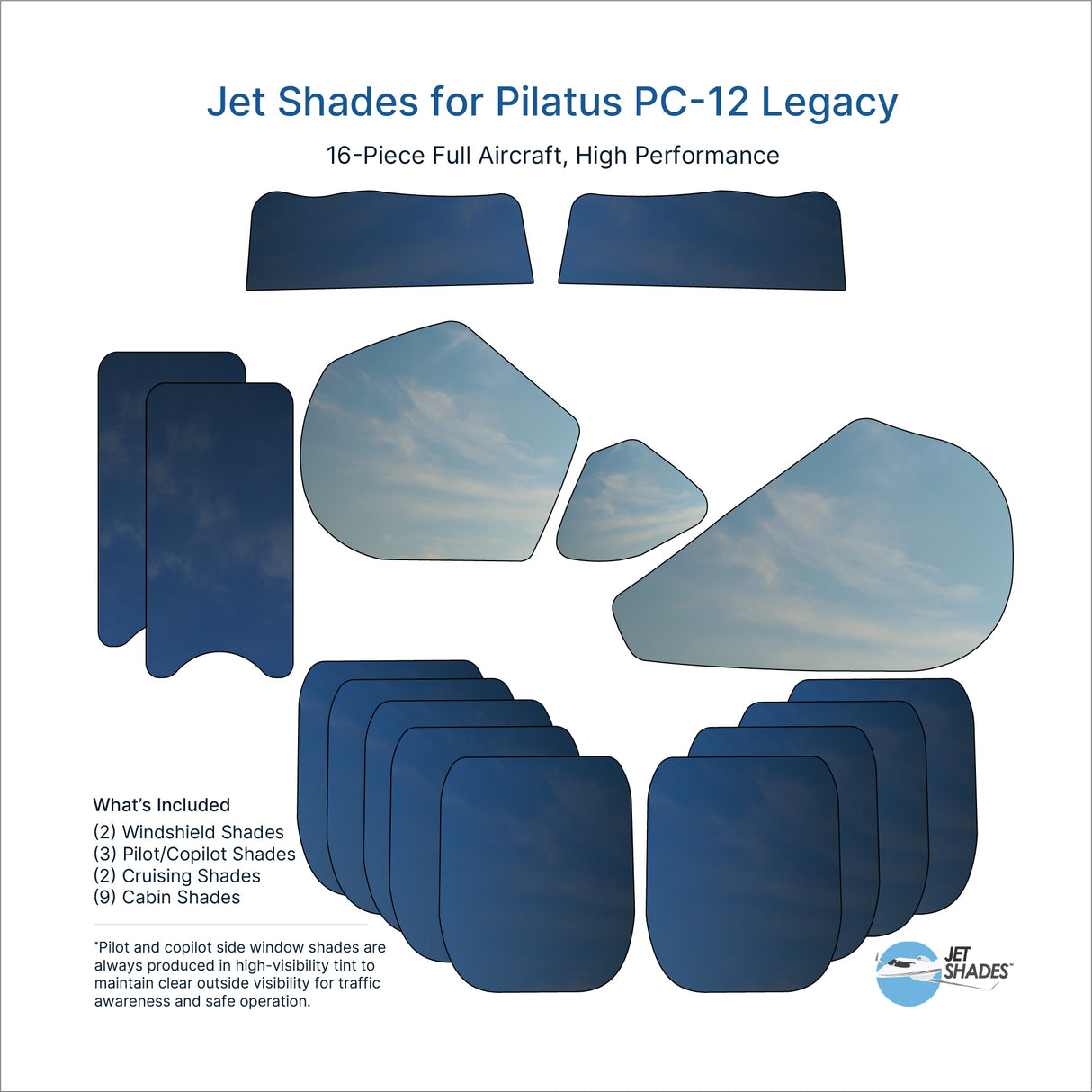 Jet Shades for Pilatus PC-12 Legacy