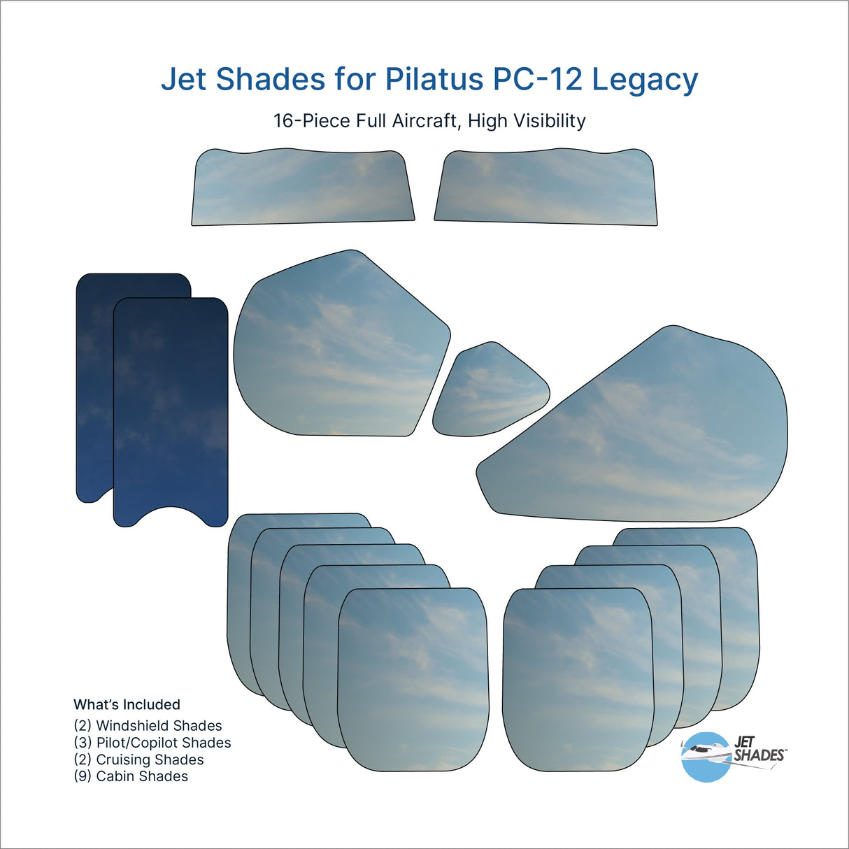 Jet Shades for Pilatus PC-12 Legacy