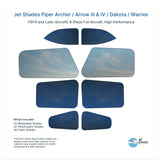 Jet Shades for Piper Archer / Arrow III & IV / Dakota / Warrior (1974 and Later Aircraft)