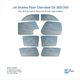 Jet Shades for Piper Cherokee Six 260 / 300 (Pre-1974 Aircraft)