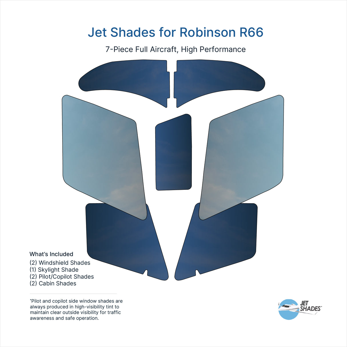 Jet Shades for Robinson R66