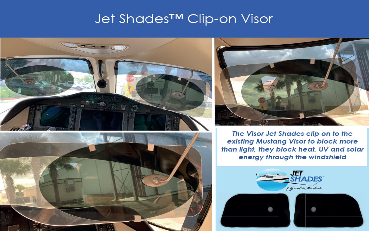 Jet Shades Tinted Window Panels for Cessna Citation Mustang 510 Jet
