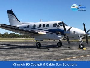 King Air 90 Cockpit & Cabin Sun Solutions by Jet Shades