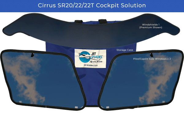 Cirrus SR20/22/22T Cockpit Sun Solution by Jet Shades