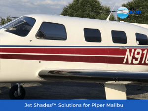 Jet Shades Solutions for Piper Malibu - Block harmful UV, heat and glare while flying!