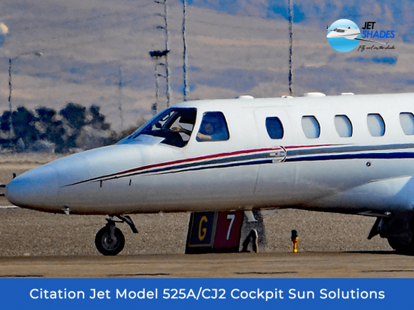 Citation Jet 525A CJ2 Cockpit Sun Solutions by Jet Shades