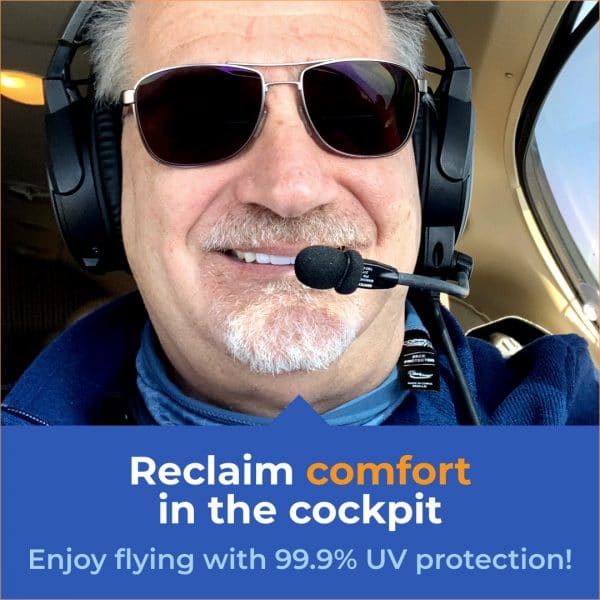 Jet Shades protect 99.9% UV radiation exposure