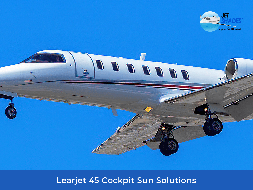 Learjet 45 Cockpit Sun Solutions Jet Shades