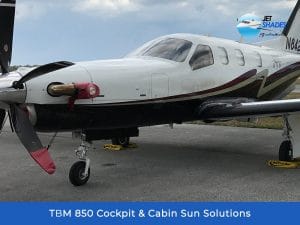 TBM 850 Cockpit & Cabin Sun Solutions by Jet Shades