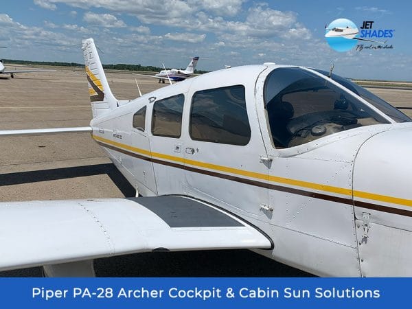 Piper PA-28 Archer Custom Cockpit & Cabin Sun Solutions by Jet Shades