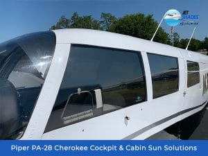 Piper PA-28 Cherokee Cockpit & Cabin Sun Solutions by Jet Shades