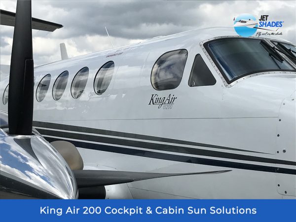 King Air 200 Cockpit & Cabin Sun Solutions by Jet Shades