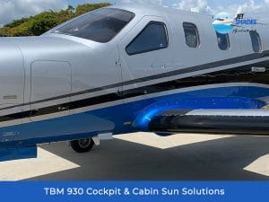 TBM 930 Cockpit & Cabin Sun Solutions by Jet Shades