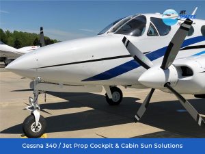 Cessna 340 / Jet Prop Cockpit & Cabin Sun Solutions by Jet Shades