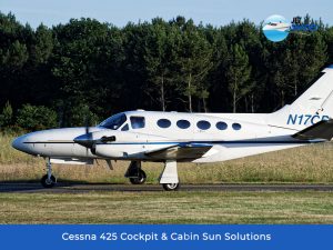 Cessna 425 Cockpit & Cabin Sun Solutions by Jet Shades