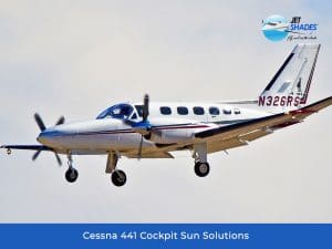 Cessna 441 Cockpit Sun Solutions by Jet Shades
