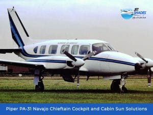 Piper PA-31 Navajo Chieftain Cockpit & Cabin Sun Solutions by Jet ShadesPiper PA-32T2 Cheyenne IIXL Cockpit & Cabin Sun Solutions by Jet Shades