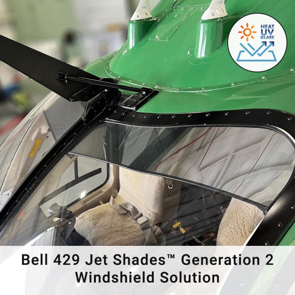 Bell 429 Jet Shades Generation 2 Windshield Solution