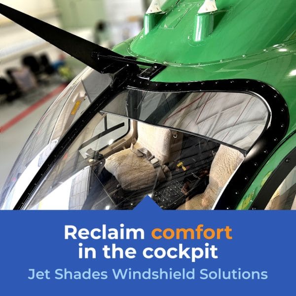 Bell 429 - View from outside Jet Shades
