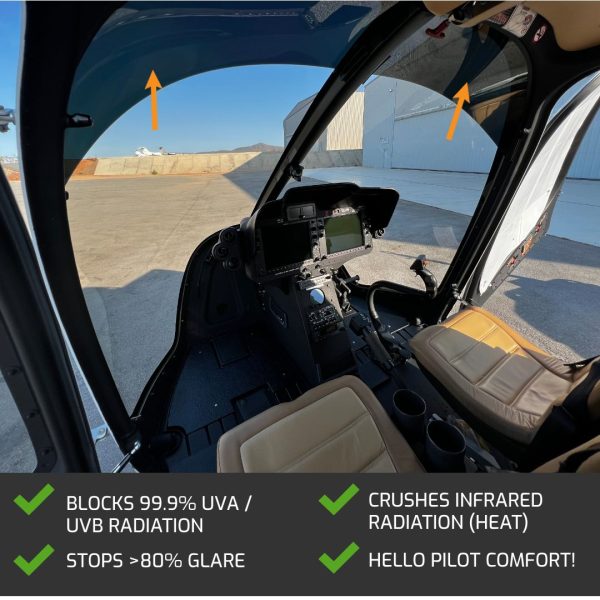 Bell 505 Windshield Solution - Interior View