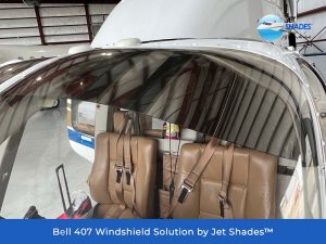 Bell 407 Windshield Solution by Jet Shades